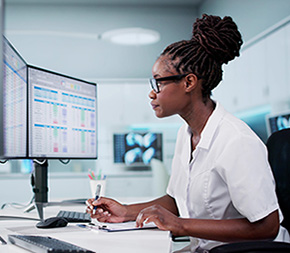 medical biller and coder works at coding medical procedures online